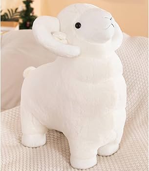 Amazon｜[LSDZW] ヒツジ ぬいぐるみ ふわふわ 抱き枕 多機能 椅子